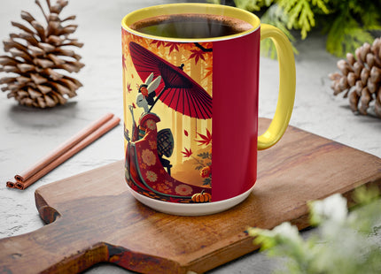 Theatrical Harvest Rabbit Colorful Mugs (11oz, 15oz)