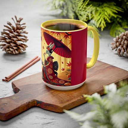 Theatrical Harvest Rabbit Colorful Mugs (11oz, 15oz)