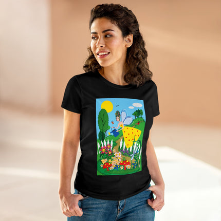 Garden Magic Women's Midweight Cotton Tee
