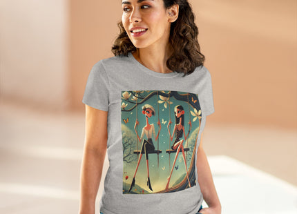 Whispers on the Spring Swing Cotton Tee