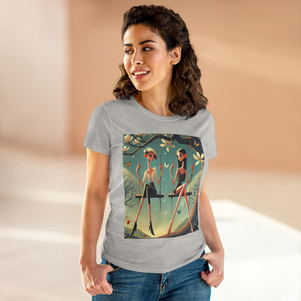 Whispers on the Spring Swing Cotton Tee