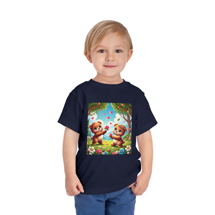 Teddy Bear Friendship Toddler Short Sleeve Tee