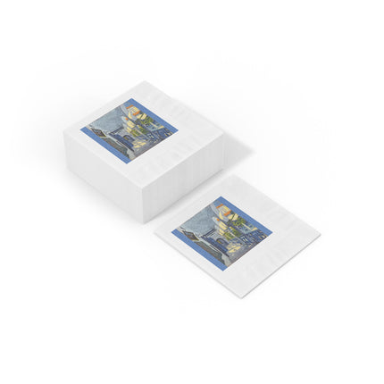 Gallery of a Moroccan Riad by George Gaudion White Coined Napkins