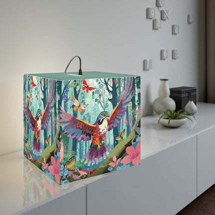 A Colorful Raptor Light Cube Lamp