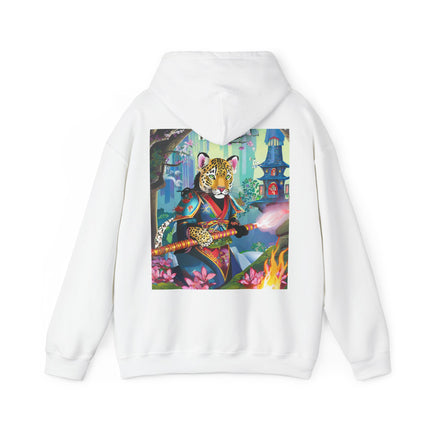 Cyberpunk Leopard – Heavy Blend™ Hooded Sweatshirt