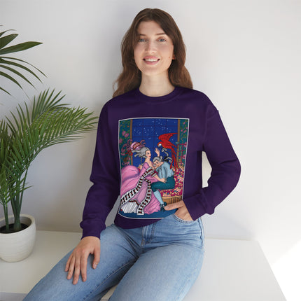 The Jealous Parrot by George Barbier Heavy Blend™ Crewneck Sweatshirt