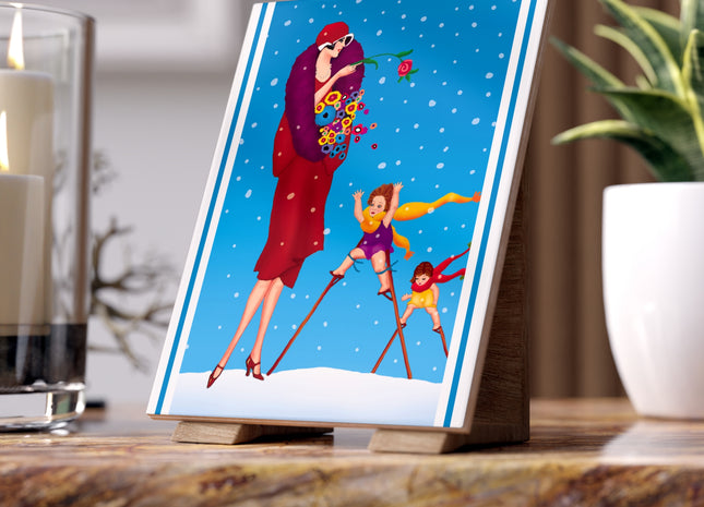 Snowfall & Couture Ceramic Tile