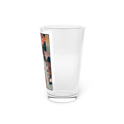 Modern Gallants with Morning Glories by Tsukioka Yoshitoshi Glass, 16oz