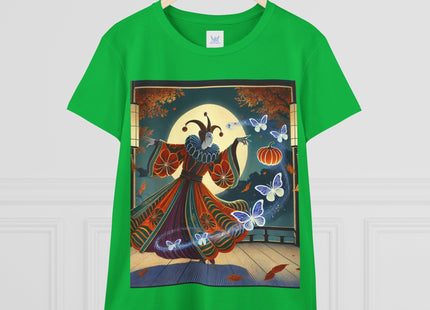 Court Magician with Ghost Butterflies Women's Midweight Cotton Tee