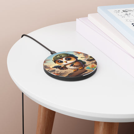 The Owl on the Front Lines Wireless Charger – Courage & Quiet Strength