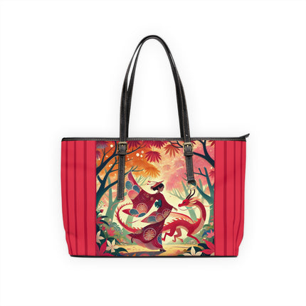 The Dragon Fairy’s Dance PU Leather Shoulder Bag