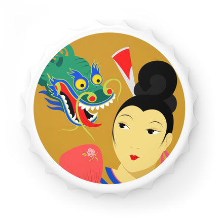 Dragon Fan Bottle Opener – Bold Chinese Fantasy & Elegant Strength