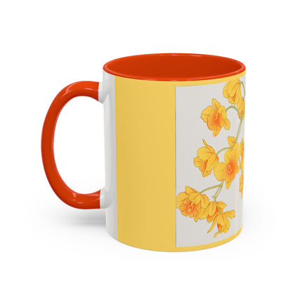 Golden Bow Orchid by Tanigami Kônan Colorful Mugs (11oz, 15oz)