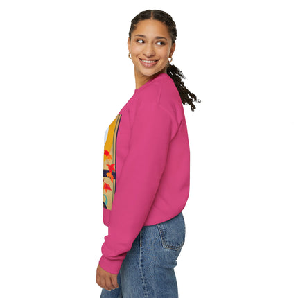 Black Cat in Kimono Unisex Heavy Blend™ Crewneck Sweatshirt