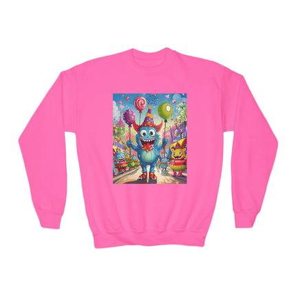 Monster Parade Madness Youth Crewneck Sweatshirt