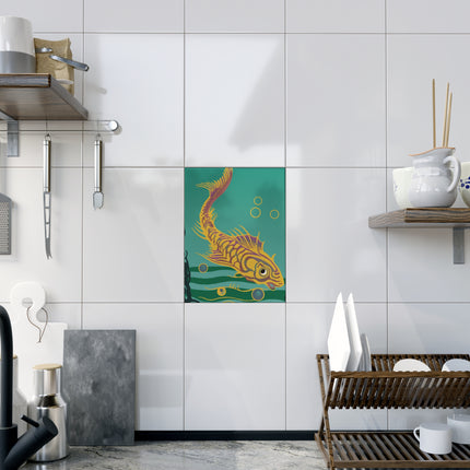 Golden Serenity Ceramic Tile