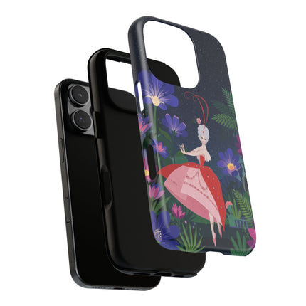 🌺✨ The Lady Of The Starlit Enchanted Garden Phone Case – Art Deco Floral Fantasy