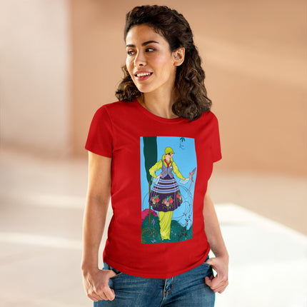 Exquisite Elegance by Umberto Brunelleschi Women's Midweight Cotton Tee