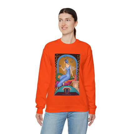 September & Sapphire (from the Gem Series) by Sofia Chiostri Heavy Blend™ Crewneck Sweatshirt