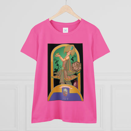 October & Opal, Tourmaline (from the Gem Series) by Sofia Chiostri Women's Midweight Cotton Tee
