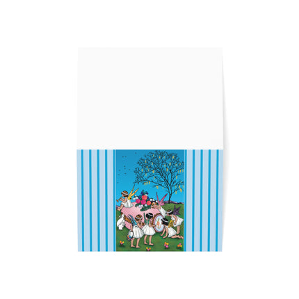 Enchanted Easter Gathering Greeting Cards (1, 10, 30, and 50pcs)