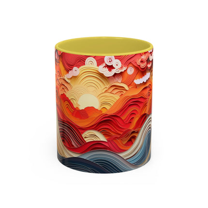 Vibrant Sunrise Sky Colorful Mugs (11oz, 15oz)