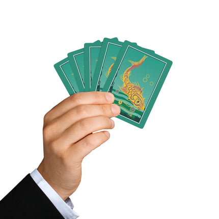 Golden Serenity Playing Cards