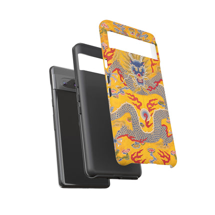 Majestic Dragon Regalia – Imperial 12-Symbol Robe Phone Cases