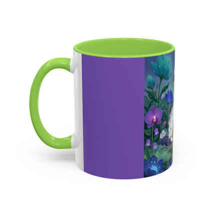 The Ladies Of The Moonlit Garden Colorful Mugs – Art Deco Floral Elegance