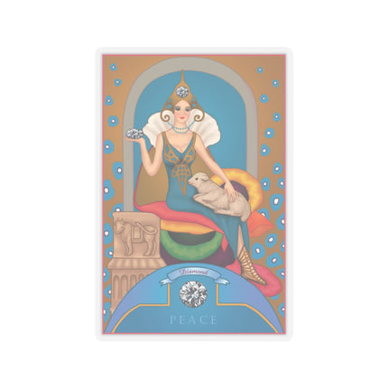 April & Diamond (from the Gem Series) by Sofia Chiostri Kiss-Cut Stickers (4 Sizes)