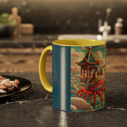 The Celestial Crab Navigator Colorful Mugs (11oz, 15oz)