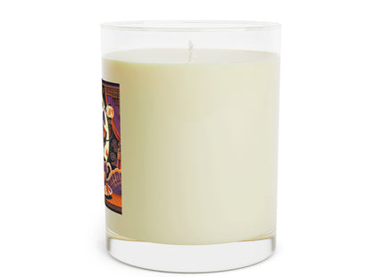 Theatrical Halloween Kabuki Mice on Teacup Scented Candle - Full Glass, 11oz