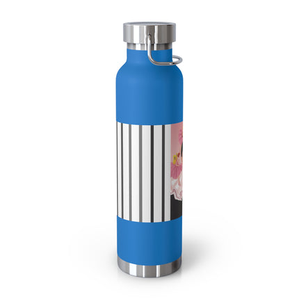 Pierrot & Fairies Dressed in Pink by Sofia Chiostri Copper Vacuum Insulated Bottle, 22oz