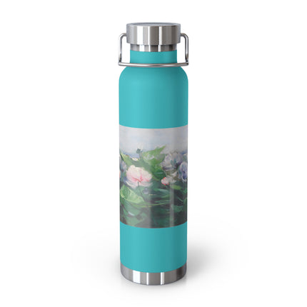 Water Lilies by Karl Hagemeister Copper Vacuum Insulated Bottle, 22oz