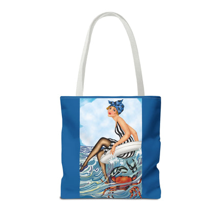 Playful Waves and Fashion Follies Tote Bag (AOP)