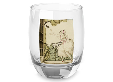 Sur talons rouges (On Red Heels) pl 02 by Gerda Wegener Whiskey Glass