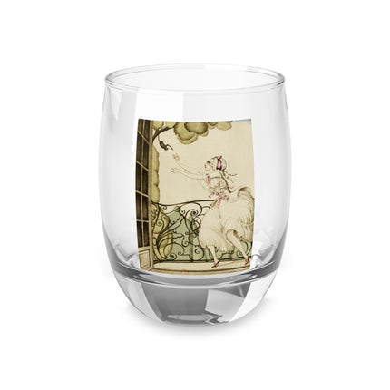 Sur talons rouges (On Red Heels) pl 02 by Gerda Wegener Whiskey Glass