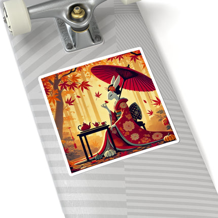 Theatrical Harvest Rabbit Kiss-Cut Stickers (4 Sizes)