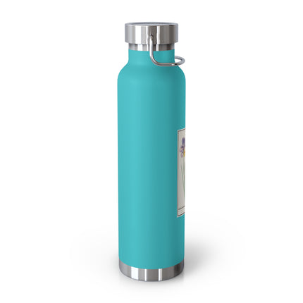 Iris, Iris sibirica by Anselmus Boëtius de Boodt Copper Vacuum Insulated Bottle, 22oz