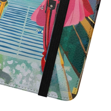 🤖🌆 Cyber Punk Robot Models Flip Case – Futuristic Fashion & Neon Elegance