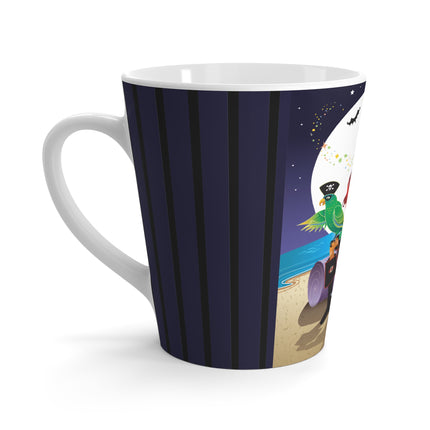 Moonlit Pirate Halloween Latte Mug