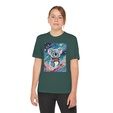 Cute Koala Youth Competitor Tee – Dreamy Skies & Whimsical Wonder