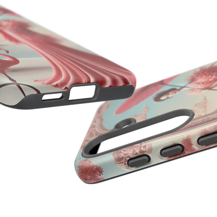 Petals, Porcelain, and Flamingos Phone Cases
