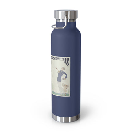 Visez au coeur, belles dames! by George Barbier Copper Vacuum Insulated Bottle, 22oz