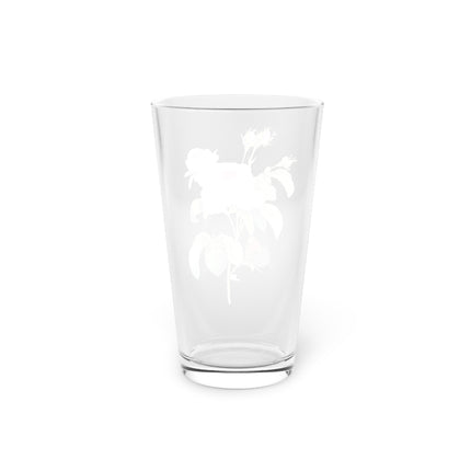 Cabbage Rose Botanical llustration by Pierre-Joseph Redouté Glass, 16oz