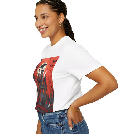 Halloween Night Scene Unisex Garment-Dyed T-shirt