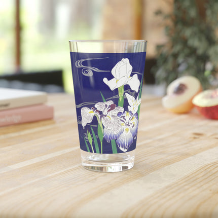 Irises by Kogyo Tsukioka Glass, 16oz