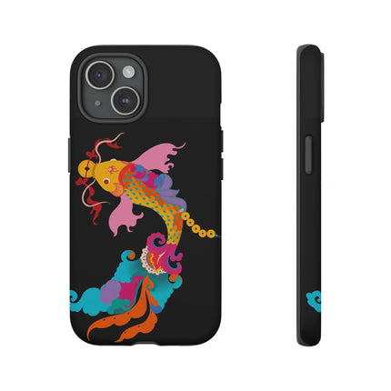 Golden Koi Phone Case – Lucky Swim & Vibrant Fortune