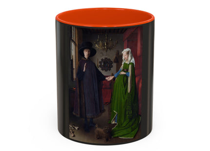 Arnolfini Portrait by Jan Van Eyck Colorful Mugs (11oz, 15oz)
