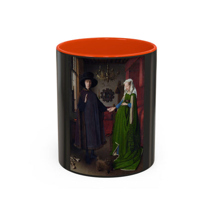 Arnolfini Portrait by Jan Van Eyck Colorful Mugs (11oz, 15oz)